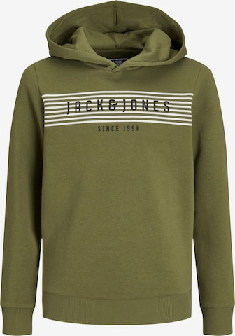 Jack & Jones Junior Sweatshirt 'Planet' in Grün: predná strana