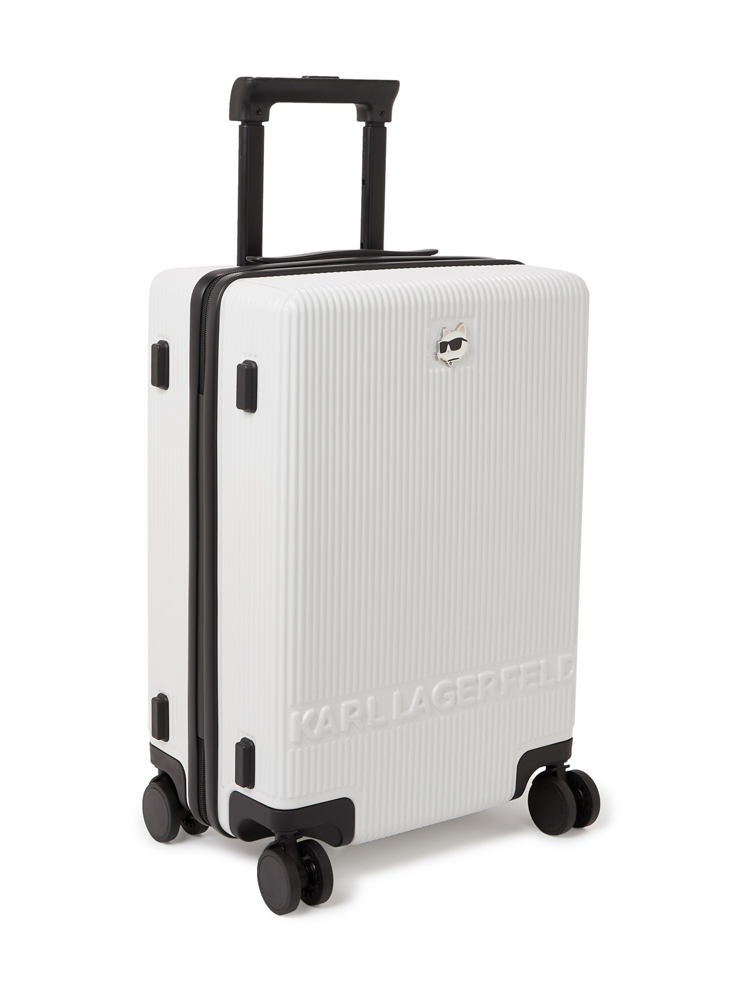 Karl LagerfeldKovčeg na kotače 'Ikon Choupette' - bijela boja