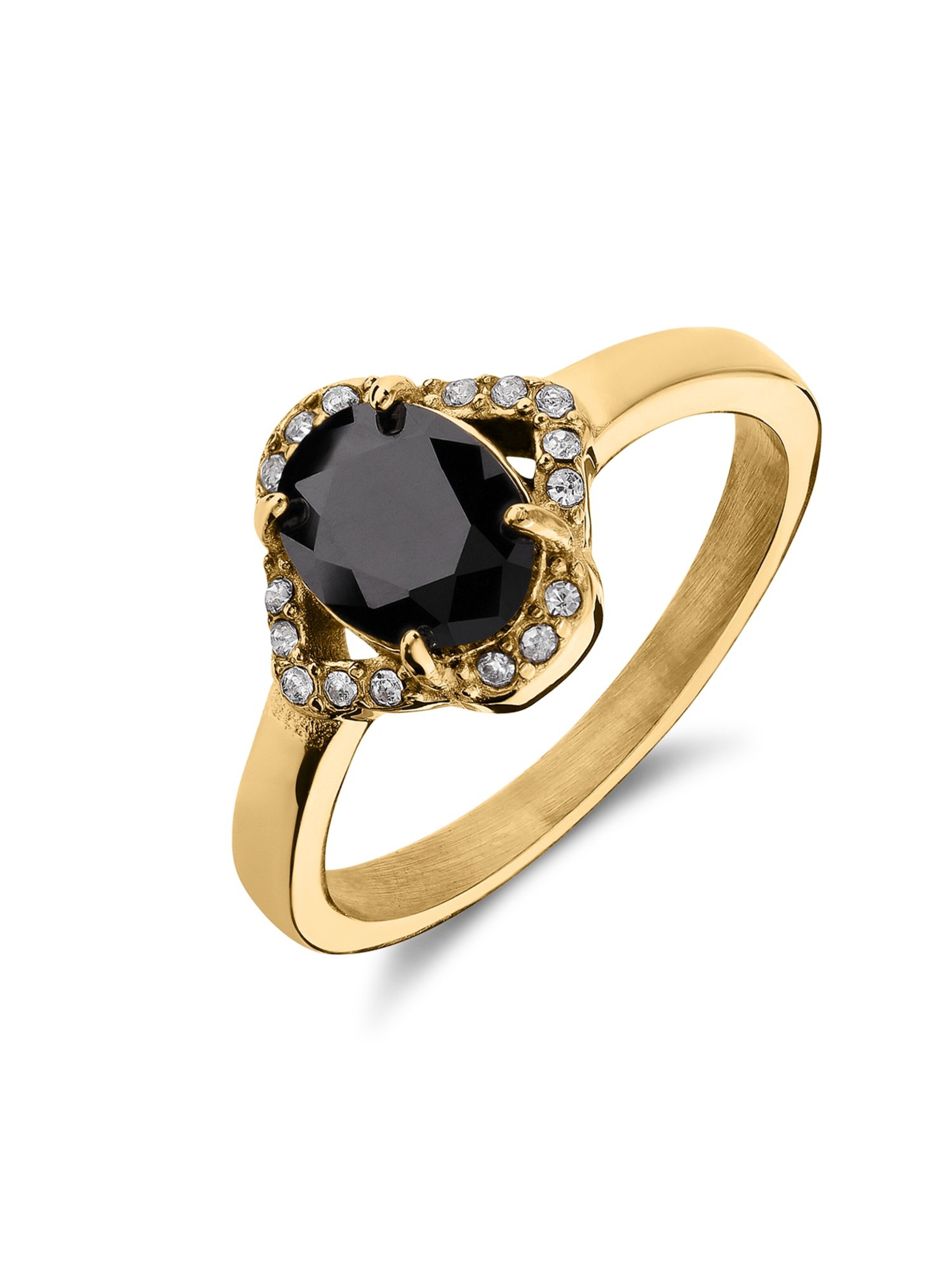 Lucardi Ring in Gold: front