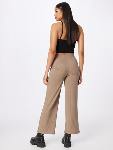 PIECES Wide leg Pants in Brown
