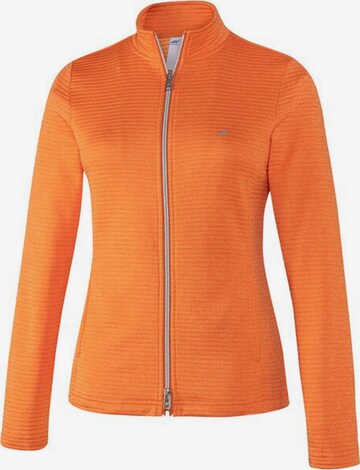 JOY SPORTSWEAR Zip-Up Hoodie in Orange: front