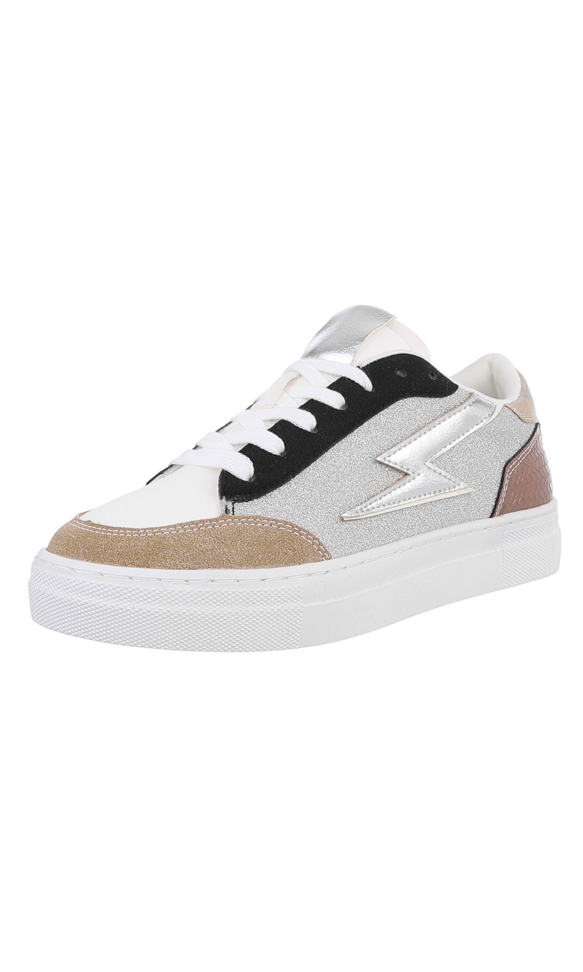Ital-Design Sneaker in Gold: Vorderseite