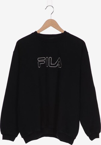 FILA Sweatshirt & Zip-Up Hoodie in L-XL in Black: front