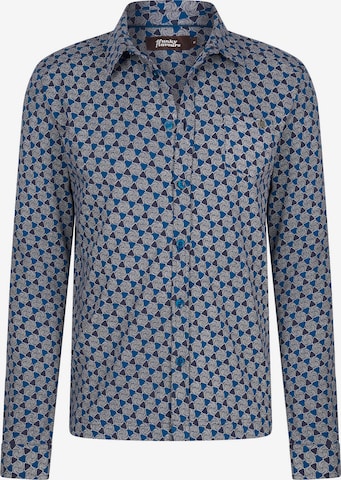 4funkyflavours Regular fit Button Up Shirt 'O Me O My' in Blue: front