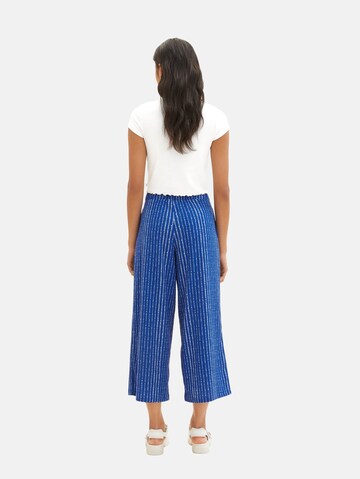 TOM TAILOR DENIM - Pierna ancha Pantalón en azul