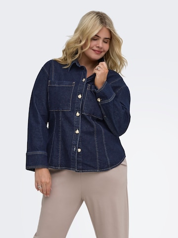 ONLY Carmakoma Blouse in Blue: front