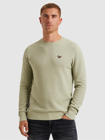 PME Legend - Jersey 'Pullover in mouliné cotton' en verde: frente