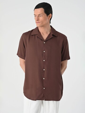 Coupe regular Chemise Antioch en marron