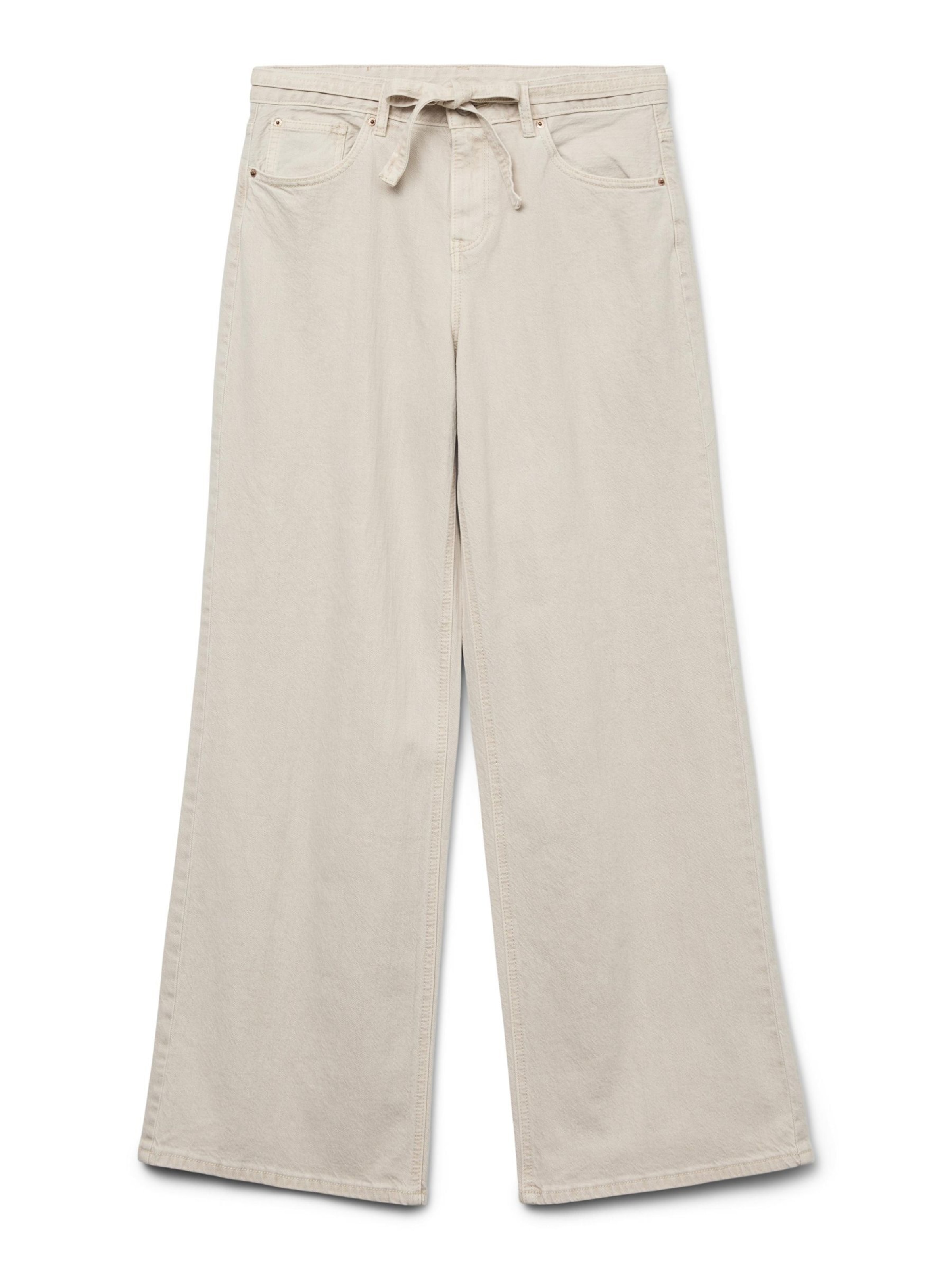 VERO MODA Regular Jeans 'VMKarlie' in Beige: Vorderseite