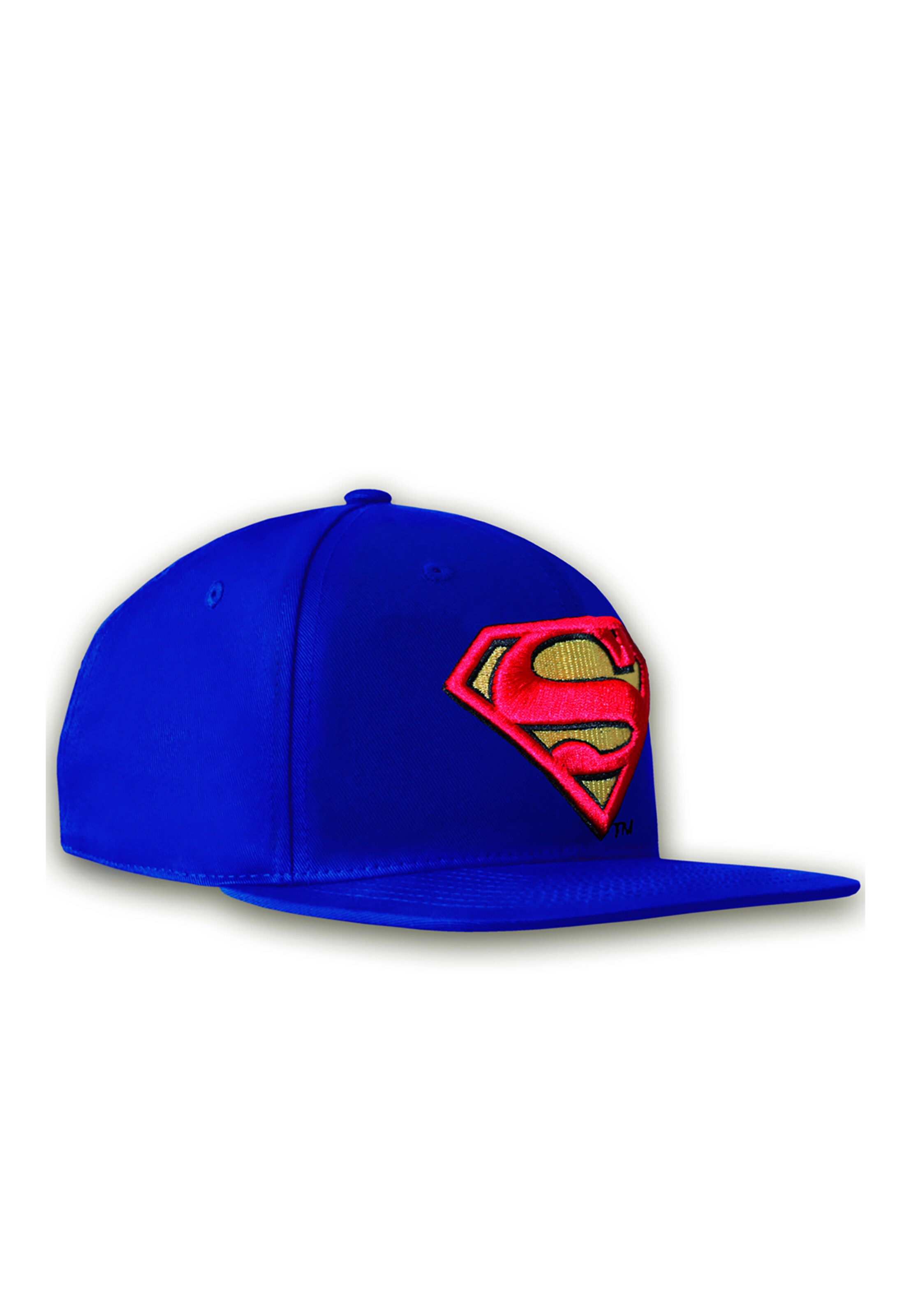 LOGOSHIRT Beanie 'DC Superman' in Blue: front