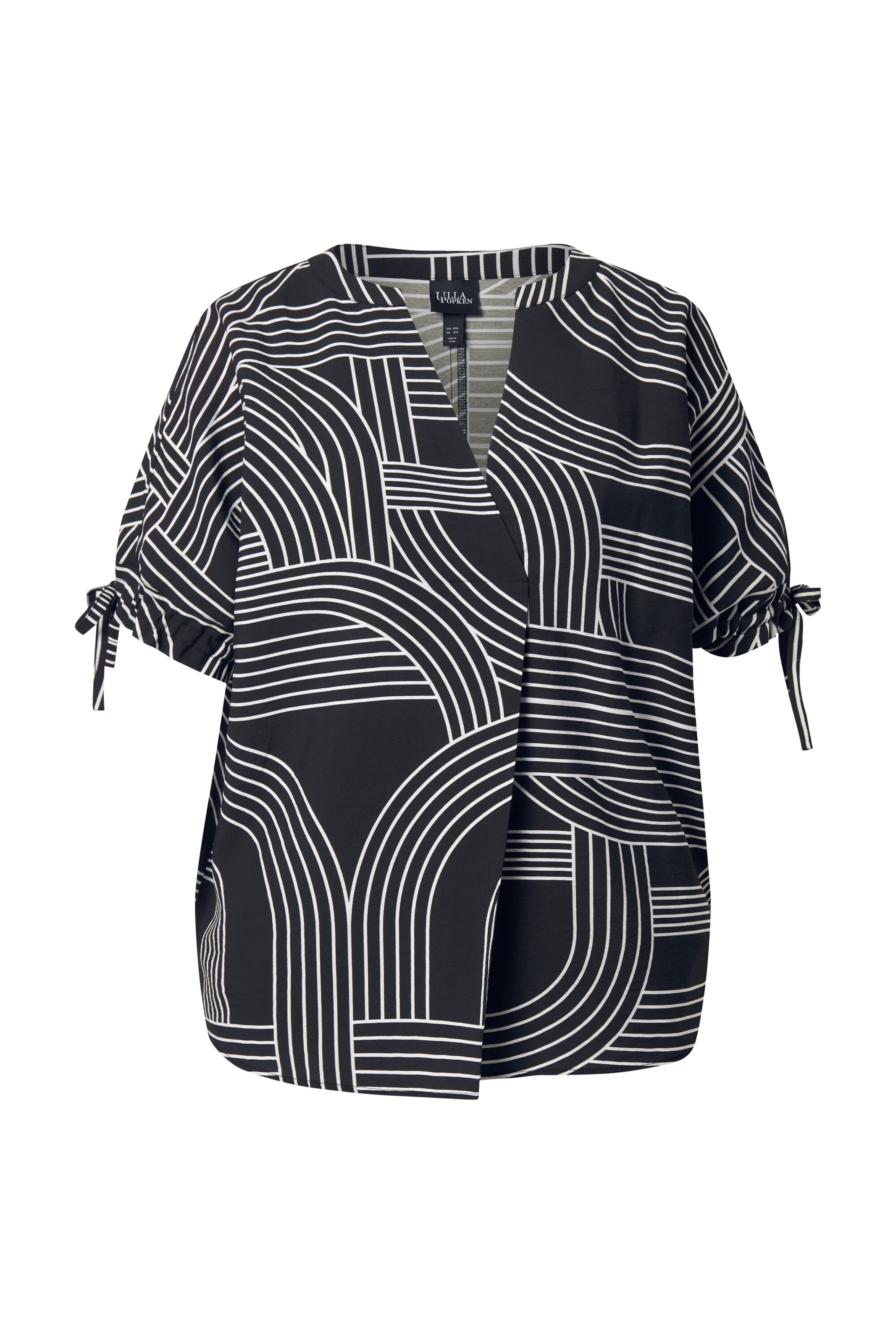 Ulla Popken Tuniek in Zwart: voorkant