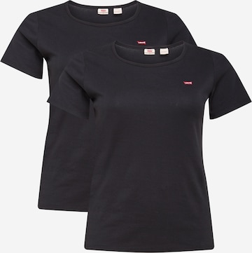 Levi's® Plus Shirt 'The Perfect Tee - 2 Pack' in Black: front