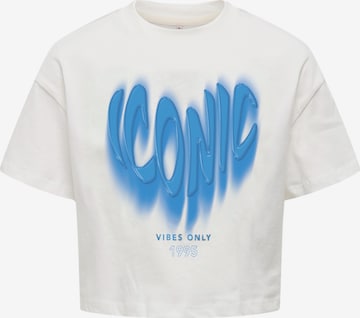 T-Shirt 'Daphne Life' ONLY GIRLS en bleu : devant