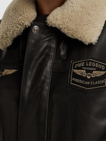 PME Legend - Chaqueta de entretiempo 'Hudson leather jacket' en negro