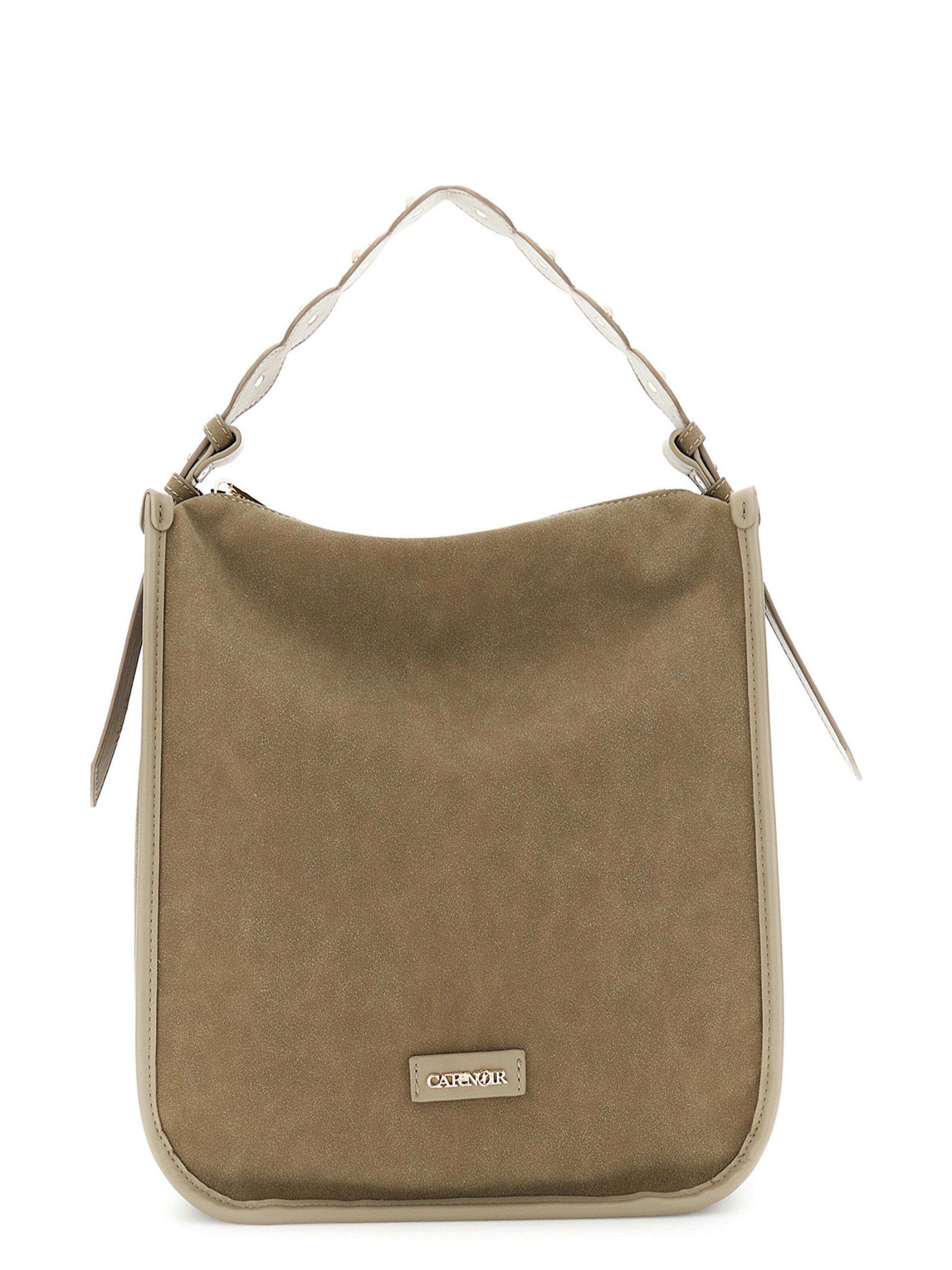 Borsa a mano CAFè NOIR di colore marrone chiaro, Visualizzazione prodotti