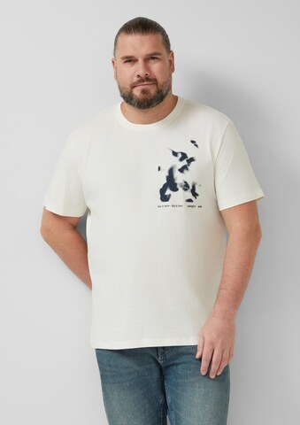T-Shirt s.Oliver en beige : devant