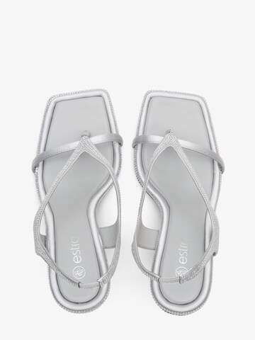 Estro Sandaal '2238-11' in Zilver