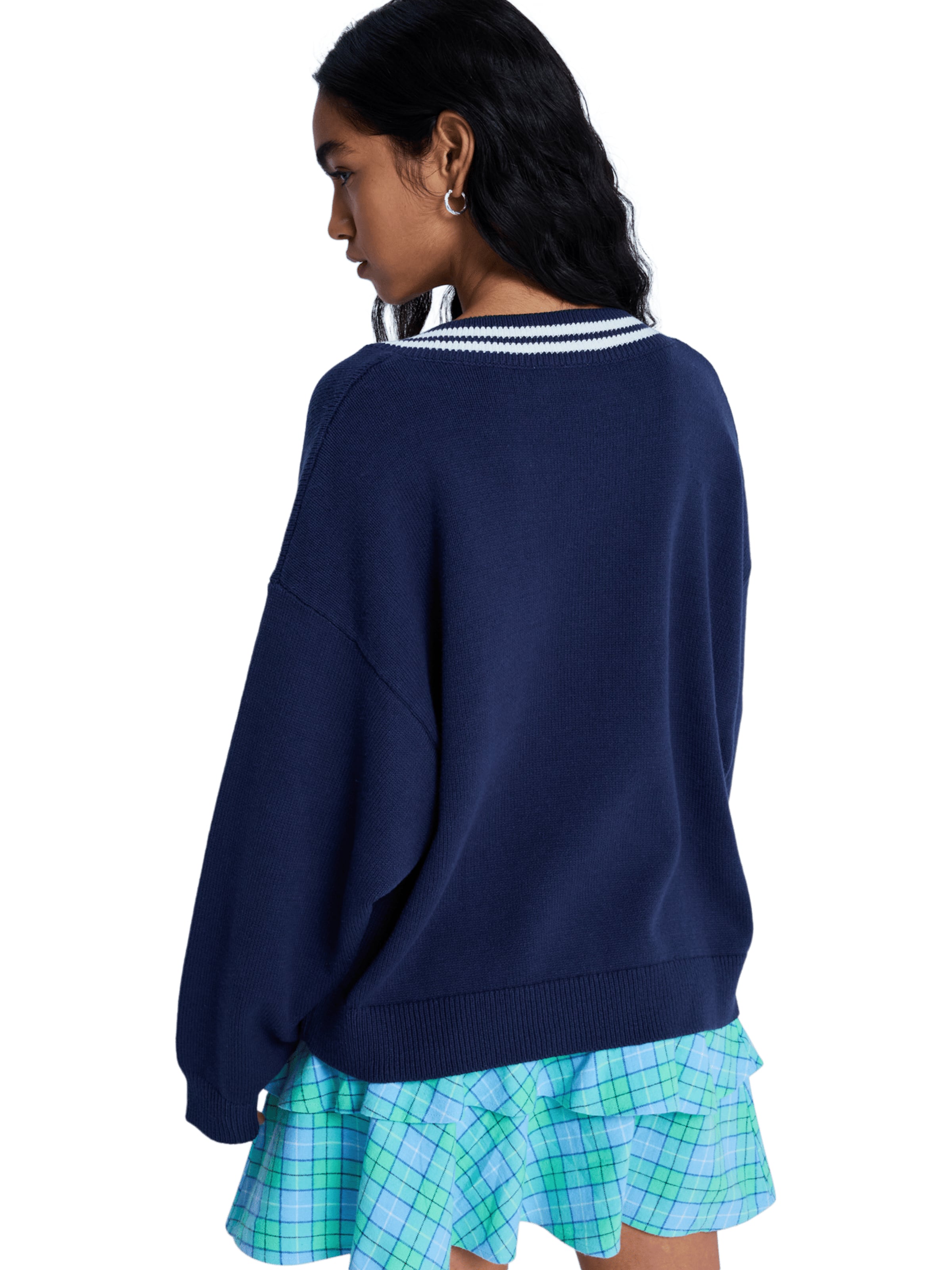 ROXY Pullover 'Surf School' in Blau