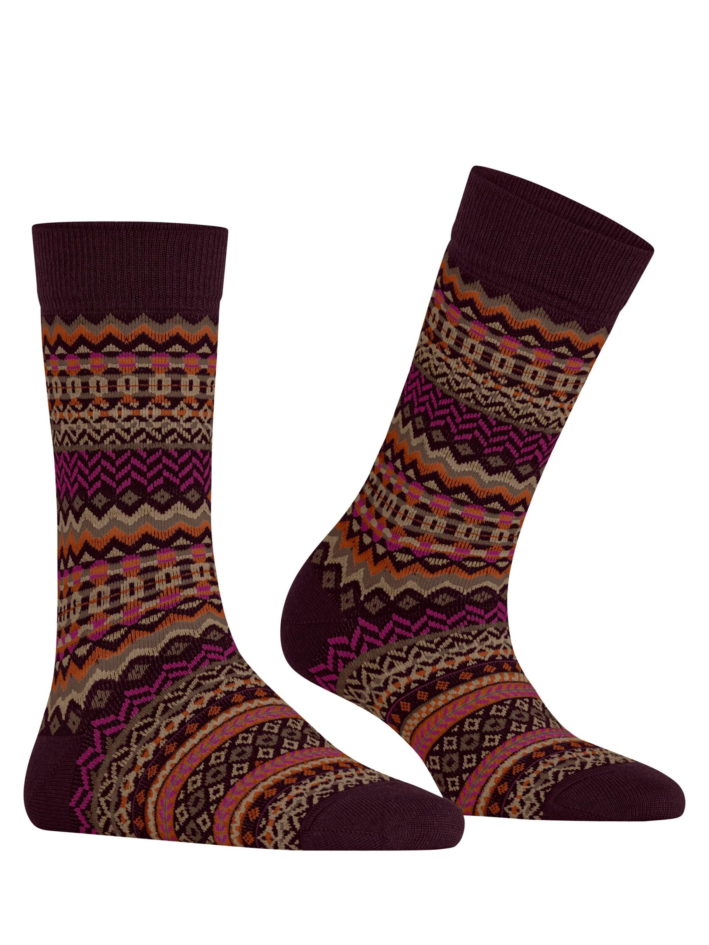 BURLINGTON Socks 'Fair Isle' in Red