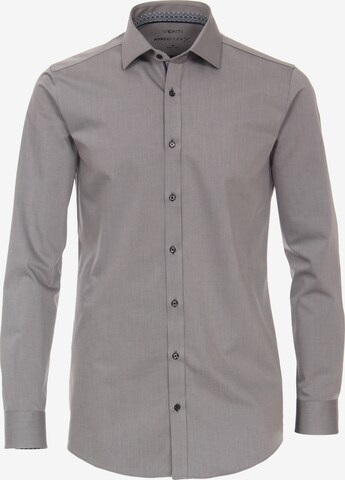 VENTI Slim fit Business Shirt in Grey: front