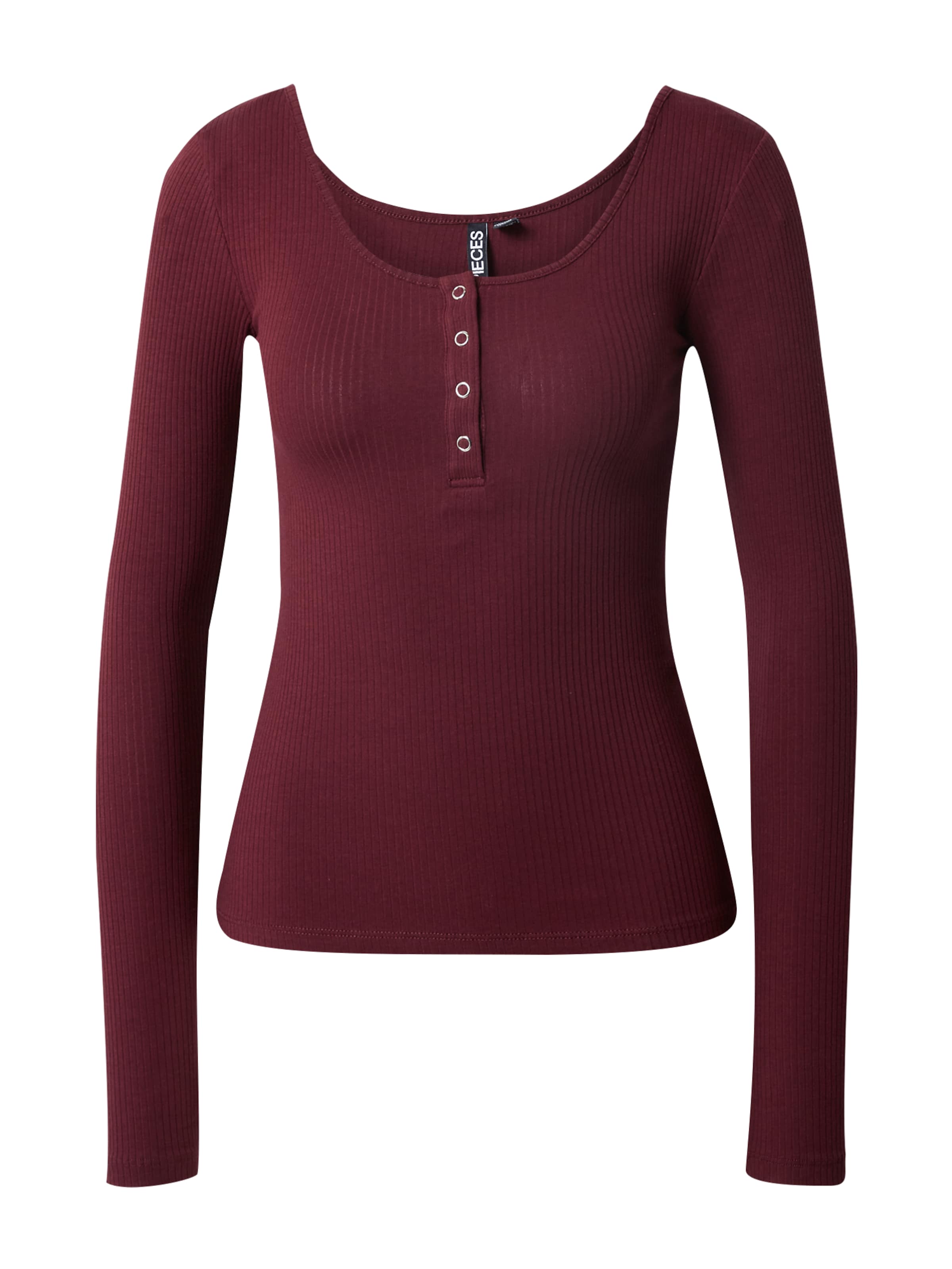 PIECES Μπλουζάκι &#x27;Kitte&#x27; σε κόκκινο: μπροστά