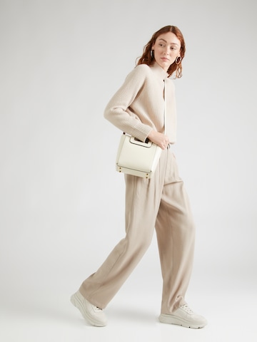 Moves Wide leg Bandplooibroek 'Nimma' in Beige