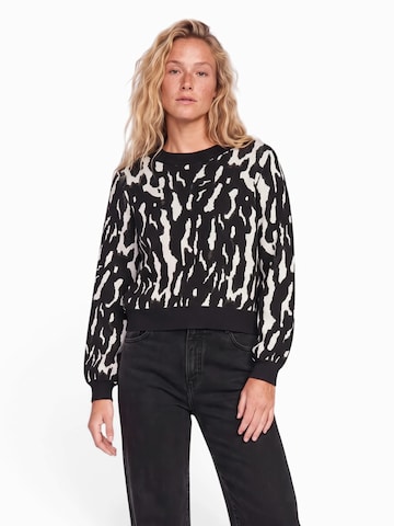 VERO MODA Sweter 'VMNANCY' w kolorze czarny: przód