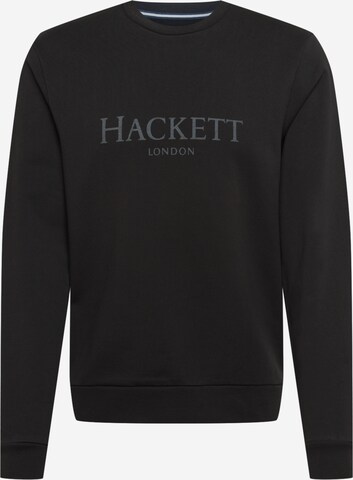 Hackett London Sweatshirt in Zwart: voorkant