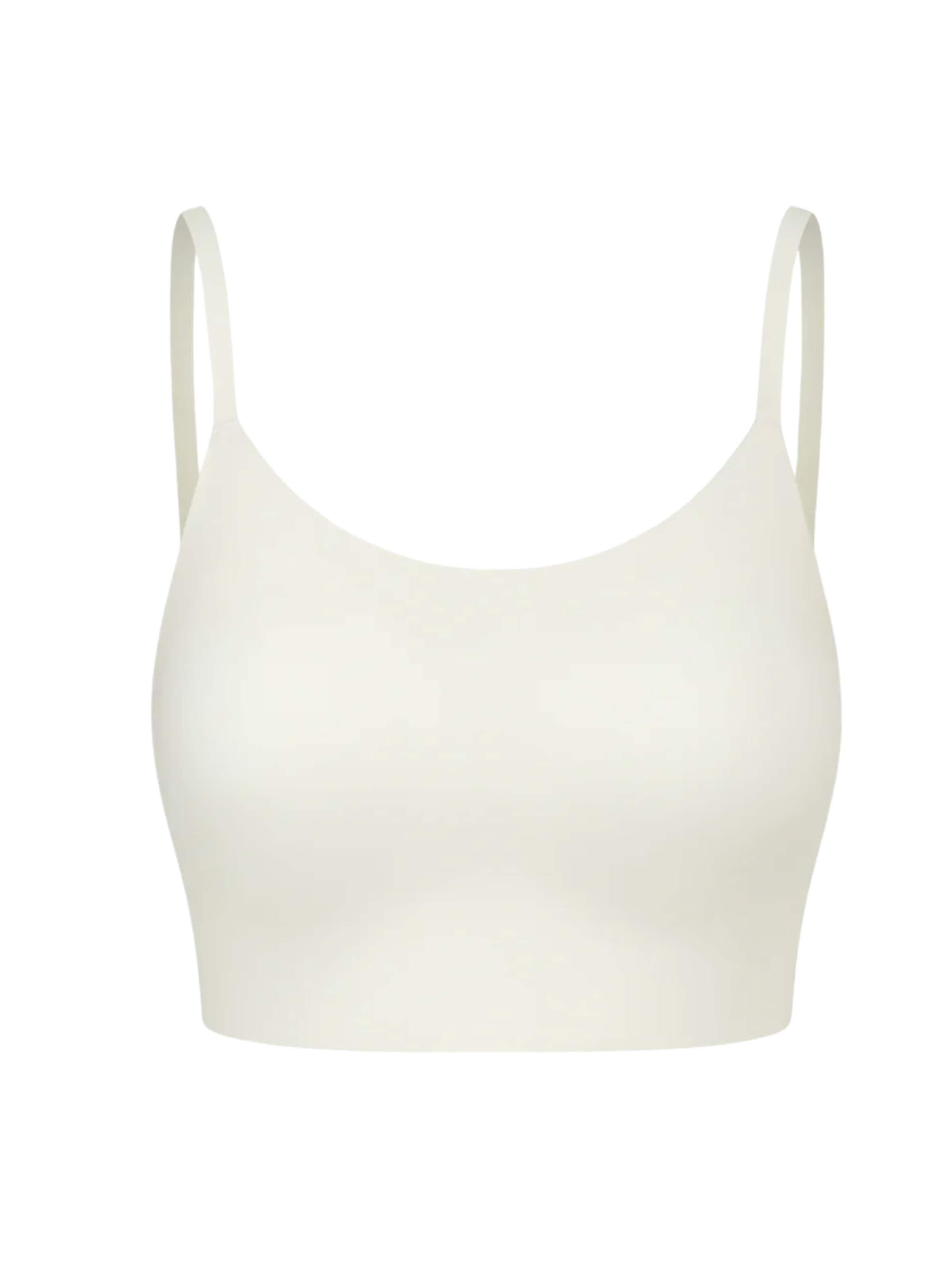 cfab by creamy fabrics Bralette Bra 'Scoop Neck BH' in Beige: front