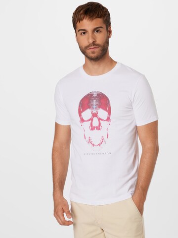 EINSTEIN & NEWTON - Camiseta 'Skull' en blanco: frente