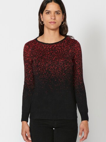 Pull-over KOROSHI en rouge : devant