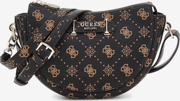 GUESS Schoudertas 'Silia' in Bruin: voorkant