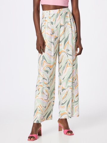 Wide Leg Pantalon à pince Nasty Gal en mélange de couleurs : devant