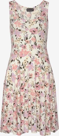 LAURA SCOTT Summer Dress in Beige: front