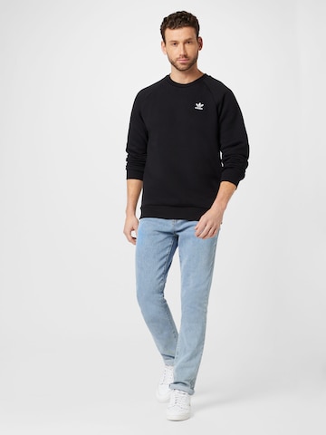 melns ADIDAS ORIGINALS Sportisks džemperis 'Trefoil Essentials '