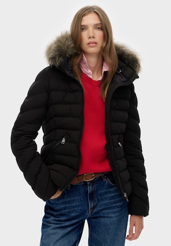 Veste mi-saison Superdry en noir : devant