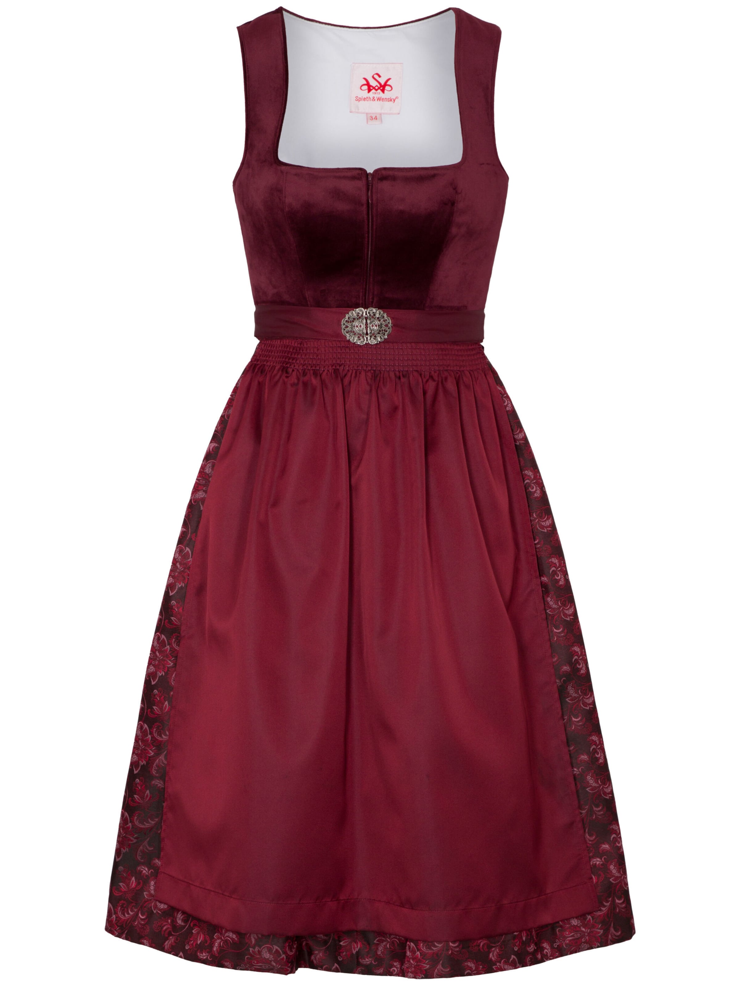 Dirndl 'Genua' SPIETH & WENSKY en rouge : devant