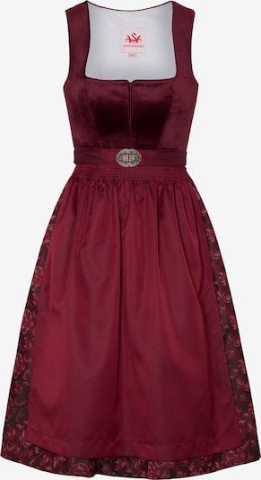 SPIETH & WENSKY Dirndl 'Genua' in dunkelrot, Produktansicht