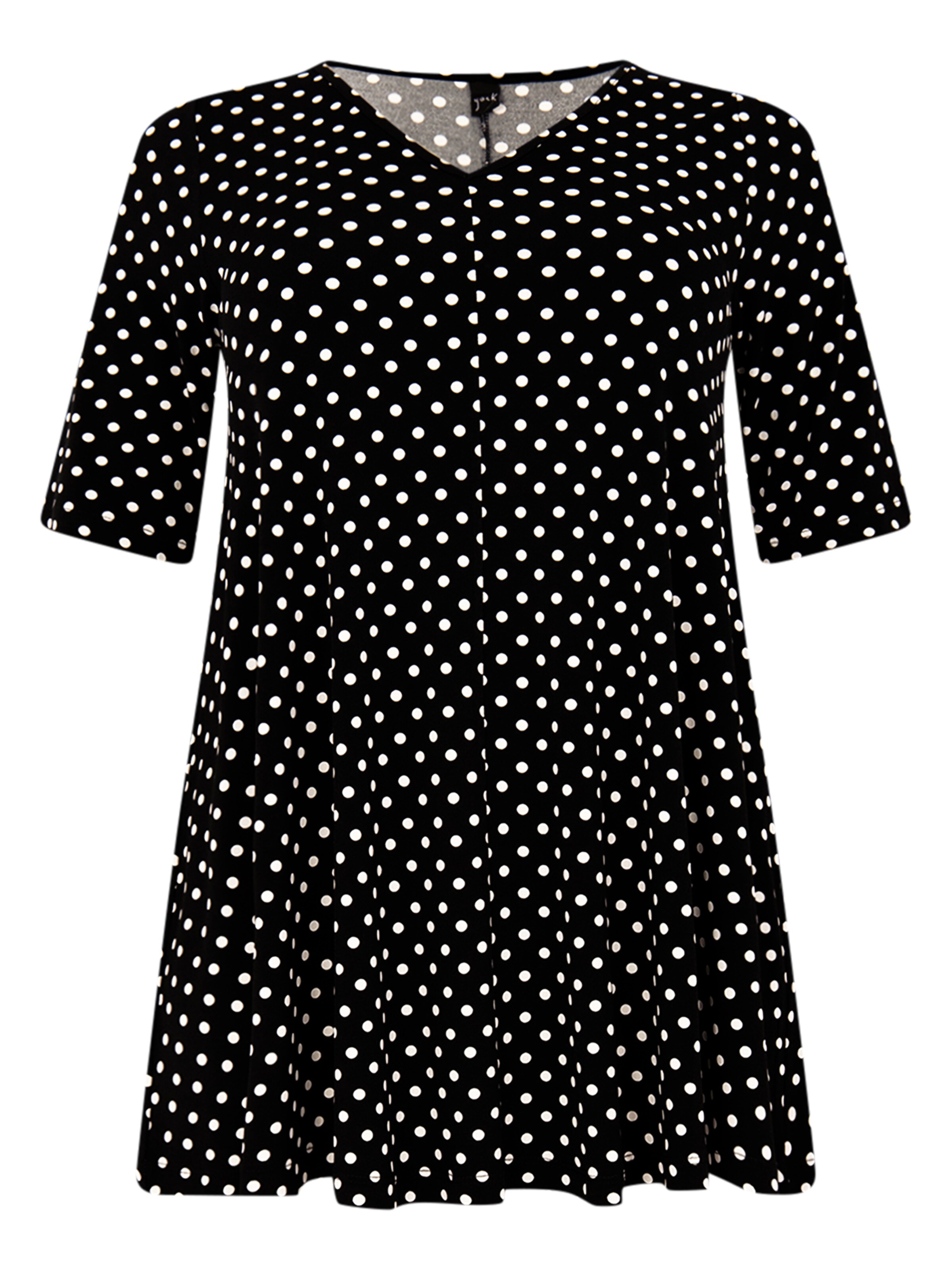 YOEK Tunic in Black: front