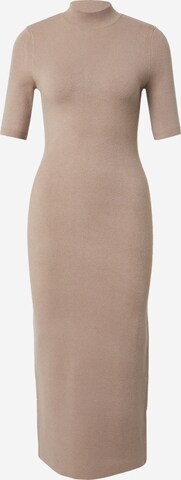 Abercrombie & FitchPletena haljina - siva boja: prednji dio