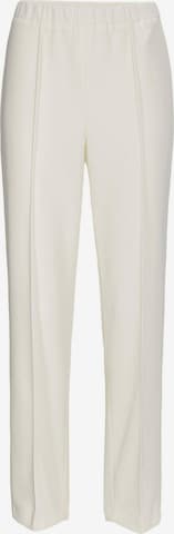 Pantalon à plis Goldner en blanc : devant