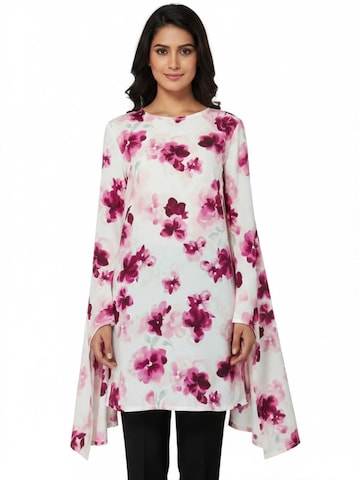 Chemisier 'RADWA Floral-Print Top' Radwa en rouge