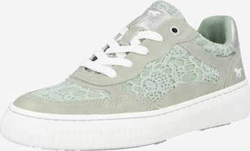 MUSTANG Rövid szárú sportcipők - zöld: elől