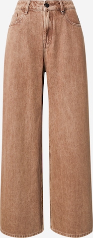 Elias Rumelis Wide Leg Farkut 'Kalea' värissä beige: etupuoli