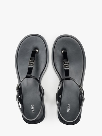 Infradito '010-3' di Estro in nero