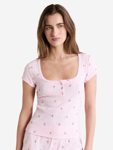 ETAM Schlafshirt 'Katell' in Pink: Vorderseite