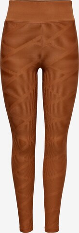 ONLY PLAY Skinny Workout Pants 'JAZUSA' in Brown: front