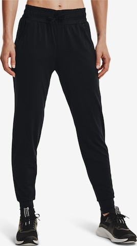 UNDER ARMOUR - regular Pantalón deportivo 'Under Armour HeatGear' en negro: frente