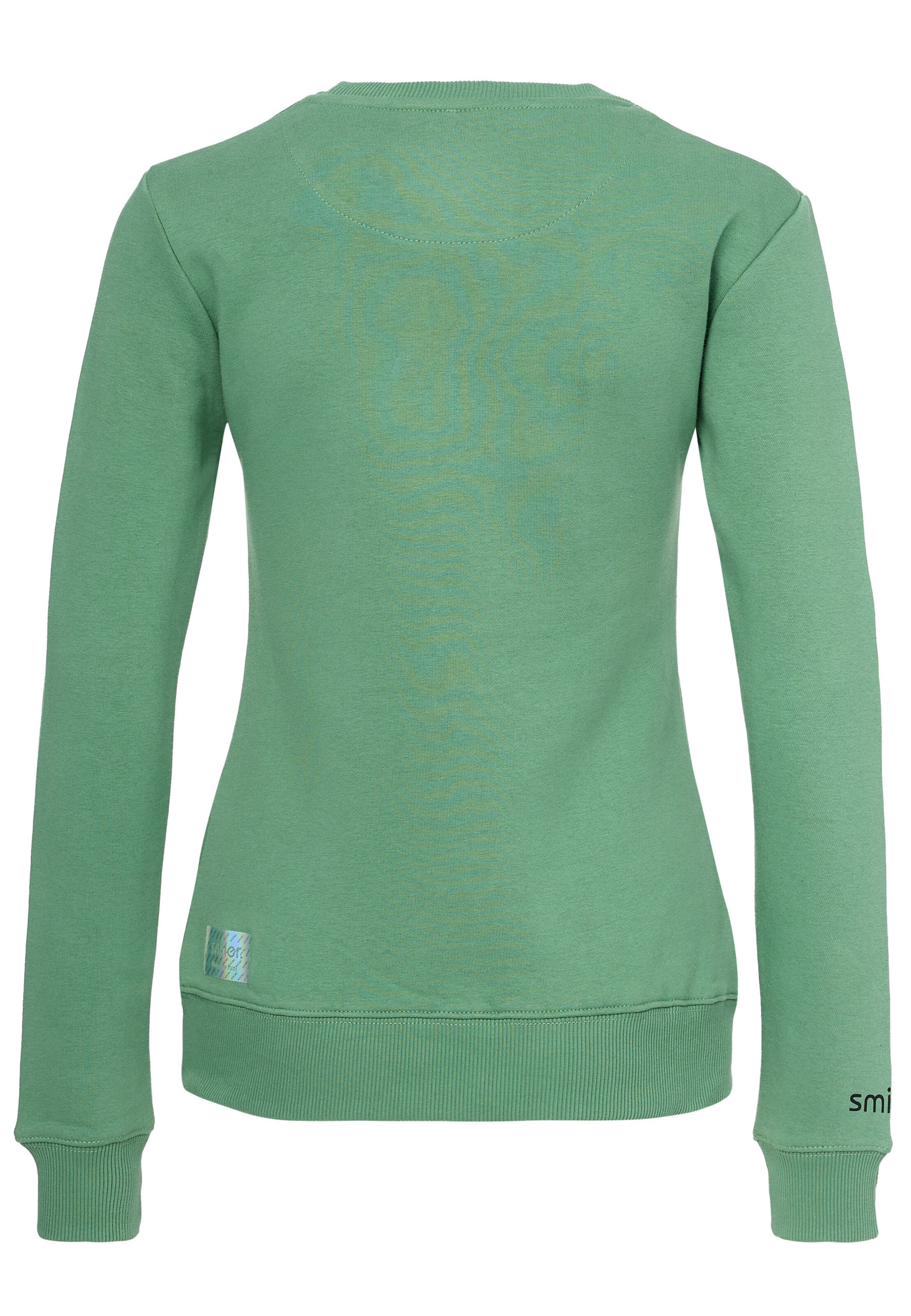smiler. Sweatshirt 'Cuddle' in Groen