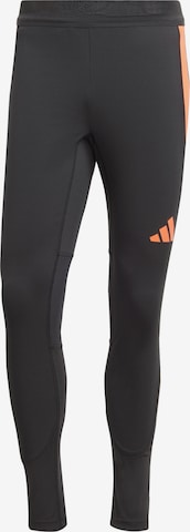 ADIDAS PERFORMANCE Slimfit Sporthose in Schwarz: Vorderseite